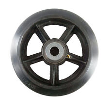 10 X 2-12 Rubber On Cast Iron Wheel With Bearing - 1 Ea