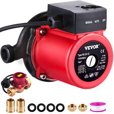 Vevor Npt 1in Hot Water Circulation Pump 245w 3-speed Domestic Pump Cast Iron