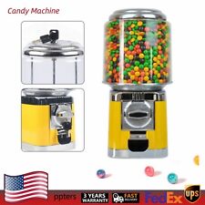 Candy Vending Machine Bulk Gumball Vending Machine Nut Treat Dispenser Yellow