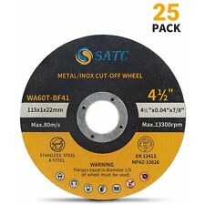 25pcs 4.5 Cut Off Wheels 4-12 Angle Grinder Cutting Disc Metal Stainless Steel