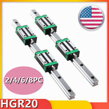 2468pc Hgr20 200-2000mm Linear Guide Rail481216pc Hgh20ca Slide Block Cnc