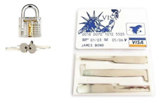 New Locksmith Practicetraining Tools Wcarrying Case Transparent Mini Lock