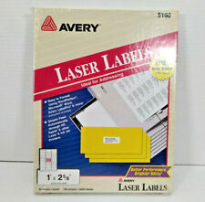 Vtg 1996 Avery 5160 Laser Labels 3000 Ct 1 X 2 58 100 Sheets Brand New Sealed