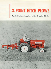 Ih International 3 Point Hitch Plows 2-3 Plow Tractors Brochure Farmall 3pt