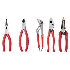 Milwaukee Electricians Lineman Pliers Hand Tool Set Wire Strippers 5 Piece New