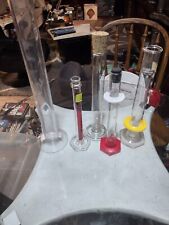 Science Beaker Lot Of 5 Glass 1 Plastic