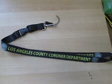 Los Angeles County Coroner Medical Examiner Death Morgue Lanyard Key Id Holder