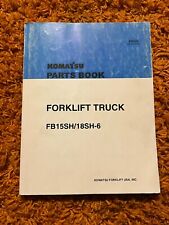 Komatsu Forklift Truck Fb15sh Fb18sh-6 Parts Book Manual Pm044