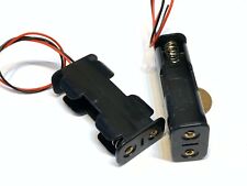 2 Pieces Aa Battery Holder Double Layers Back To Back 2 Wire Leads 3v A16