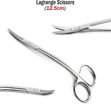 Micro Lagrange Scissors 11.5cm Double Curved Surgical Dental Instruments
