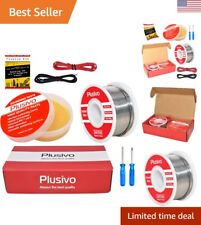 Premium 60-40 Tin Lead Solder Wire And Flux Paste Kit - 100g 0.8mm Diameter