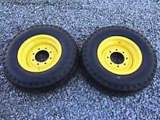 2 New 11l-16 Backhoe Tireswheelsrims For Case 580 2wd - F3 12 Ply Rating