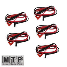 5 Pair Universal Probe Wire Cable Test Leads Pin Digital Multimeter Needle Tip