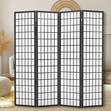 4 Panel Room Divider Screen 6ft Privacy Screen Wooden Oriental Room Divider New