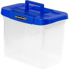 Bankers Box Heavy Duty Plastic File Storage 14 14 X 8 35x 11 Clear 0086301