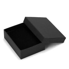 Jewelry Gift Black Boxes Velvet Insert Cardboard Paper Necklace Bracelet Ring