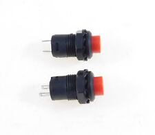 2 Pack Spst Latching Off-on Push Button Switch Red  Latch32731rd