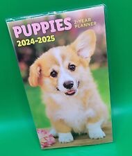 2024-2025 Puppies 2-year Monthly Pocket Planner Appointment Book Date Book