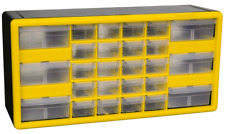 Akro-mils 10126 26 Drawer Plastic Parts Storage Hardware Craft Cabinet Yellow