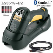 Symbol Ls3578-fz Wireless Bluetooth 1d Usb Barcode Scanner W Batterycradlepsu