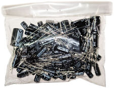 100 Piece Electrolytic Capacitor Assortment - Radial Leads Assorted Voltages