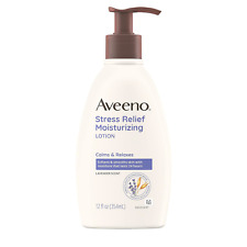 Aveeno Stress Relief Moisturizing Body Lotion With Lavender Natural Oatmeal An