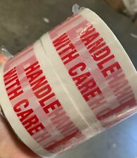 6 Rolls Fragile - Handle W Care Printed Tape 2x110 Yard Whitered Fragile Tape