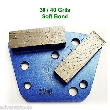 Trapezoid Htc Style Grinding Shoe Disc Plate - Soft Bond - 3040 Grit