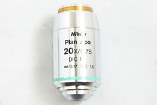 Nikon Plan Apo 20x 0.75 Dic M Inf0.17 Wd 1.0 Microscope Objective Lens 4083