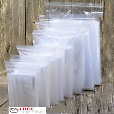 100x 2-mil Clear Reclosable Zip Plastic Lock Bags Poly Jewelry Zipper Baggies