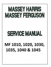Workshop Manual For Massey Ferguson Tractor 1010 1020 1030 1035 1040 1045