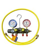Yellow Jacket Brute Ii Manifold Plus New Hose R1222502 Untested Good Cond
