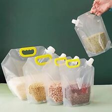 Grain Moisture-proof Sealed Bag 10 Pcs Transparent Grain Storage Suction Bags