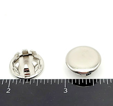 Steel Panel Hole Plugs Snap In Nickel Plated Bright Silver Finish Metal Covers