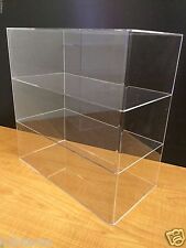 Ds-acrylic Counter Top Display Case 16 X 8 X 16 Show Case Cabinet Shelves