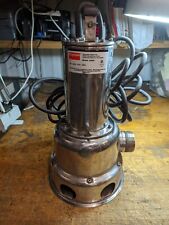 Dayton 2jga7 1hp 460v 3ph Stainless Steel Submersible Sewage Water Pump 2