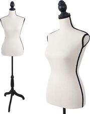 Mannequin Torso Dress Form Female Manikin Body With Tripod Base Stand Adjustable