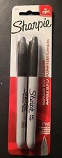 Sharpie Pen Style Quick Dry Permanent Fine-point Markers Black 2 Pack New