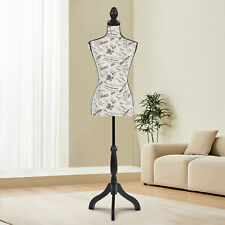 Female Mannequin Torso Dress Form Body Display W Height Adjustable Tripod Stand