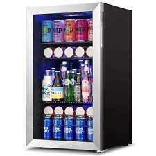 Yeego Freestanding Beverage Refrigerator And Cooler 140 Cans Beer Fridge Bar