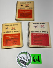 Sencore Mighty Mite Tube Tester Set-up Book Lot Of 3