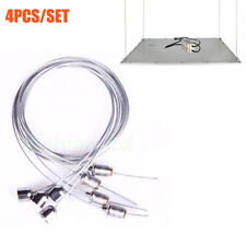 Suspended Ceiling Panel Hanging Wires 4pc Led Panel Fittings Kit Mounting Lights