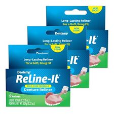 Dentemp Denture Reline Kit-advanced Formula Reline It Denture Relinerpack Of 3