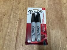 Sharpie Permanent Markers Chisel Tip Black 2 Count 38262pp