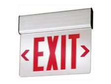 Lithonia Edg1relm6 Emergency Exit Sign Edge Lit Led Aluminum Finish.