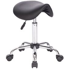 Tall Saddle Stool Black Medical Dental Office Chair Massag Ergonomic Adjustable