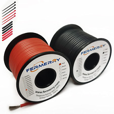 22 Awg Stranded Wire Red And Black 100ft Each 22 Gauge Electrical Hook Up