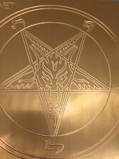 Baphomet Satan Lucifer Master Template Brass Engraving Plate For New Hermes