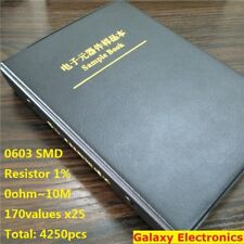0603 1 Smd Smt Chip Resistors Assortment Kit 170values X25 Assorted Sample Book