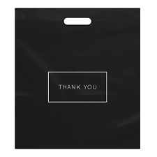 Large Plastic Shopping Bags With Thank You Logo 16 X 18 Boutique Bags With 100